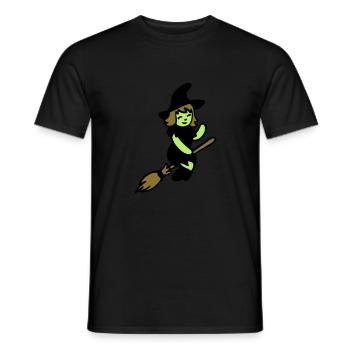 Chibi Hexe - Männer T-Shirt - Schwarz - Vorne - AI Model Male 178 light (178cm)