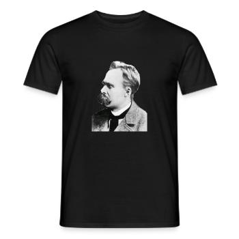 Friedrich Nietzsche - T-shirt homme - noir - Devant - AI Model Male 178 light (178cm)
