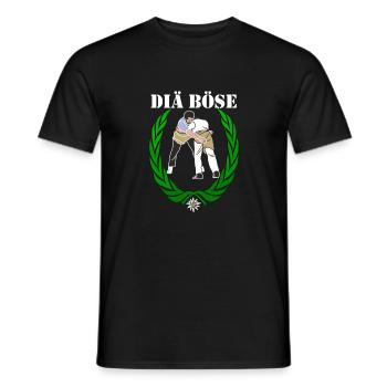 schwinger diae boese1 - Männer T-Shirt - Schwarz - Vorne - AI Model Male 178 light (178cm)