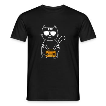 Breakdance Breakdancer Breakdancing - Men's T-Shirt - black - Front - AI Model Male 178 light (178cm)