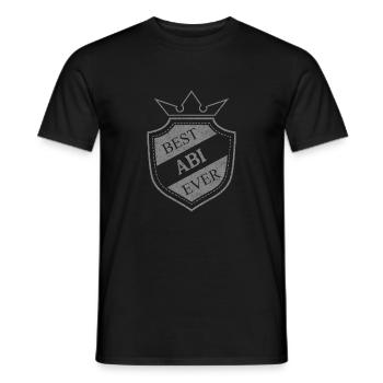 Abi - Männer T-Shirt - Schwarz - Vorne - AI Model Male 178 light (178cm)