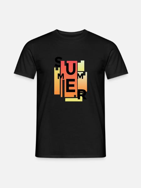 Summer - Männer T-Shirt - Schwarz