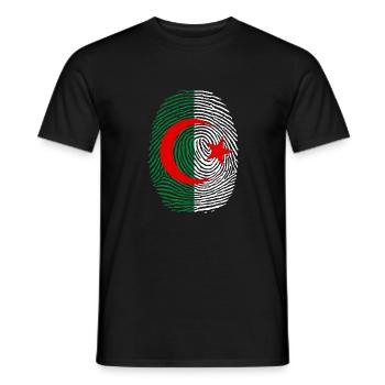 empreinte algérienne - T-shirt homme - noir - Devant - AI Model Male 178 light (178cm)