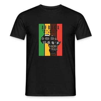 African Black History Month - T-shirt homme - noir - Devant - AI Model Male 178 light (178cm)