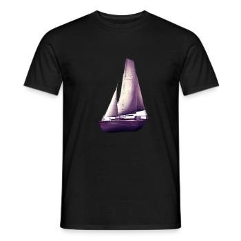 Sailing Sailboat Sailing Ship Sailing Sailor - Men's T-Shirt - black - Front - AI Model Male 178 light (178cm)
