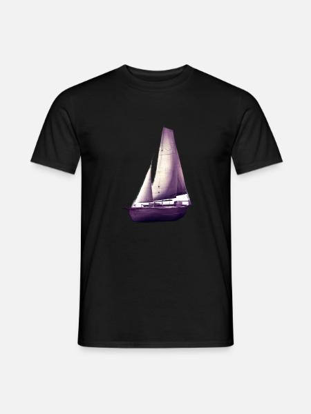 Segelsport Segelboot Segelschiff Segeln Segler - Männer T-Shirt - Schwarz