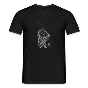 before to strike - Men's T-Shirt - black - Front - AI Model Male 178 light (178cm)