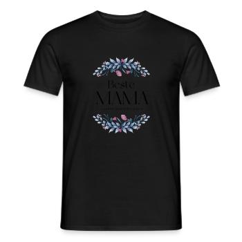 beste mama - happy mothers day - Männer T-Shirt - Schwarz - Vorne - AI Model Male 178 light (178cm)