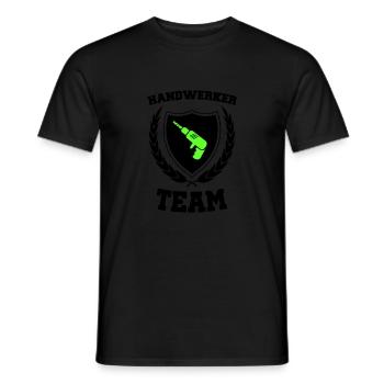 Handwerker Team 01 - Männer T-Shirt - Schwarz - Vorne - AI Model Male 178 light (178cm)