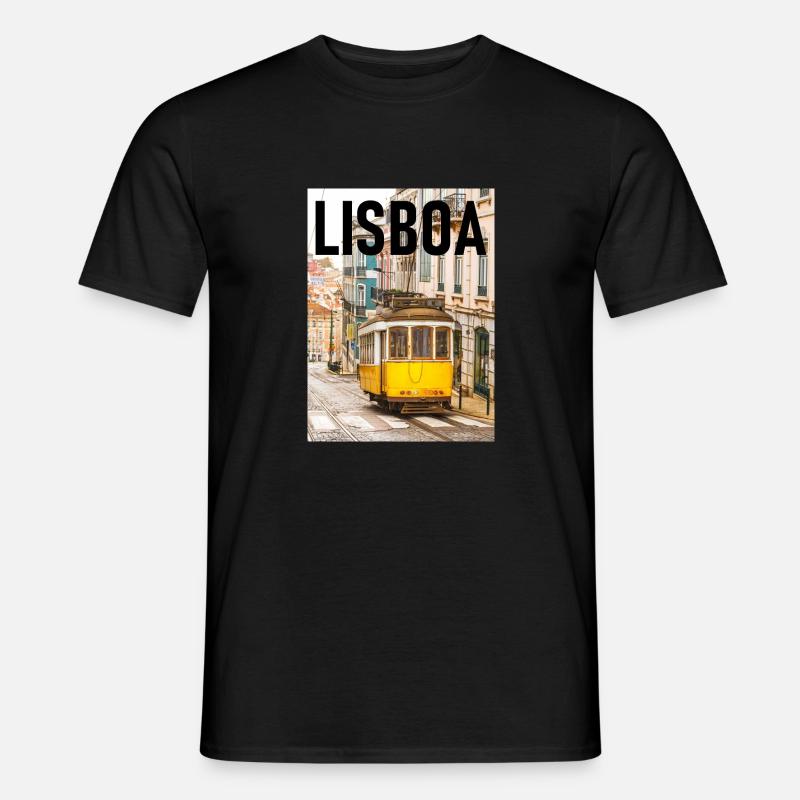 Lisboa - Männer T-Shirt - Schwarz