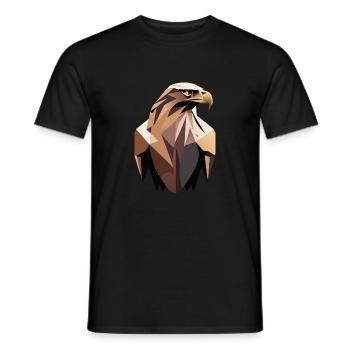 Golden eagle - Men's T-Shirt - black - Front - AI Model Male 178 light (178cm)