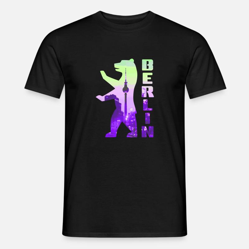 Berlin Berliner Bär - Männer T-Shirt - Schwarz
