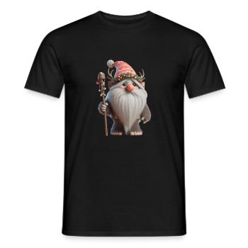 Troll de Noël 2 - T-shirt homme - noir - Devant - AI Model Male 178 light (178cm)