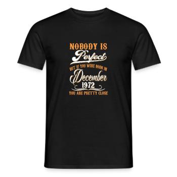 Hvis du er født i november 1972 - Mænd T-shirt - sort - Foran - AI Model Male 178 light (178cm)