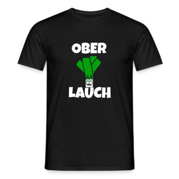 Ober Lauch | Lauch | Muskelmann - Männer T-Shirt - Schwarz - Vorne - AI Model Male 178 light (178cm)