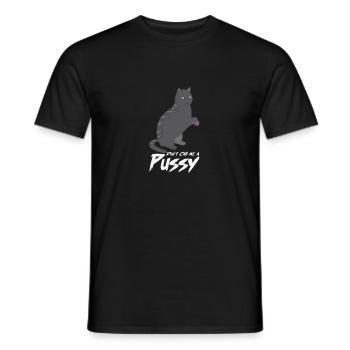 Cat Nail Polish Cat Lovers Gift - Men's T-Shirt - black - Front - AI Model Male 178 light (178cm)