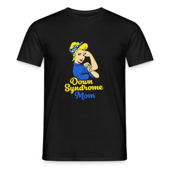 Down Syndrom T21 Chromosom Trisomie Mutter Mama - Männer T-Shirt - Schwarz - Vorne - AI Model Male 178 light (178cm)