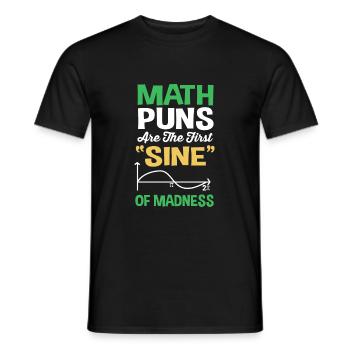 Mathematics - Men's T-Shirt - black - Front - AI Model Male 178 light (178cm)