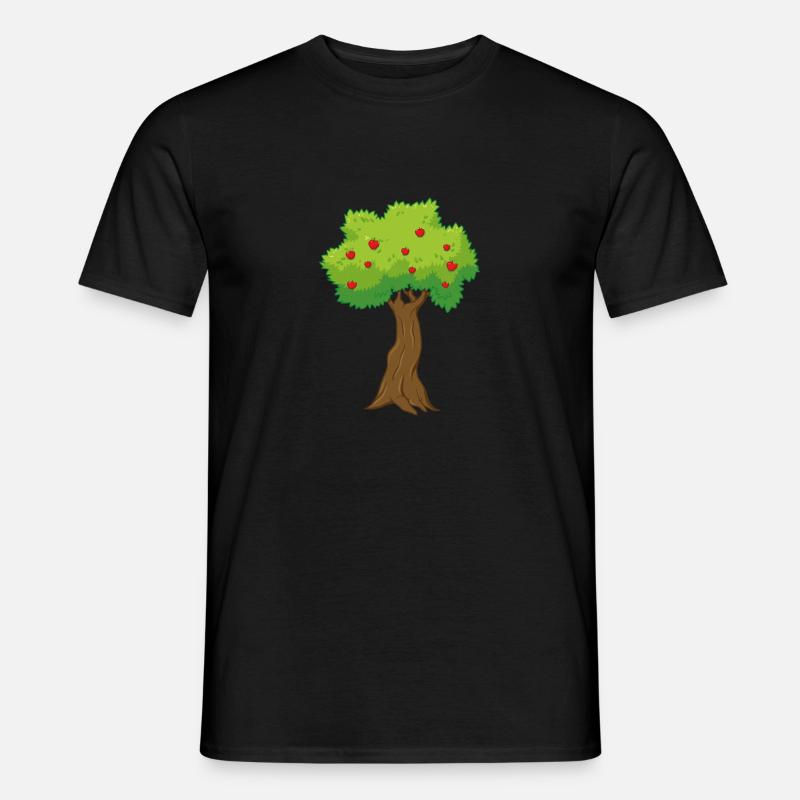 Apfelbaum - Männer T-Shirt - Schwarz