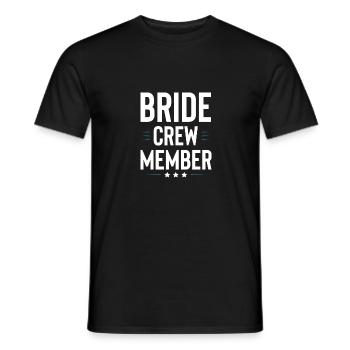 Bride Crew - Men's T-Shirt - black - Front - AI Model Male 178 light (178cm)