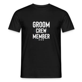 Groom Crew - Männer T-Shirt - Schwarz - Vorne - AI Model Male 178 light (178cm)