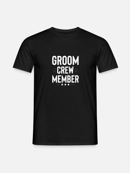 Groom Crew - Men's T-Shirt - black