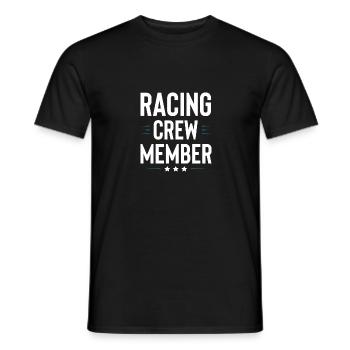 Équipage de course - T-shirt homme - noir - Devant - AI Model Male 178 light (178cm)