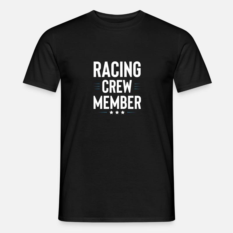 Racing Crew - Männer T-Shirt - Schwarz