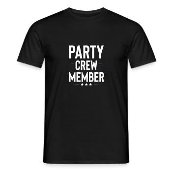 Party Crew - Men's T-Shirt - black - Front - AI Model Male 178 light (178cm)