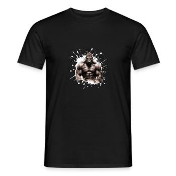 Gorille Bodybuilding Beast - T-shirt homme - noir - Devant - AI Model Male 178 light (178cm)