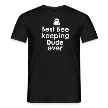 Best bee keeping dude ever - Men's T-Shirt - black - Front - AI Model Male 178 light (178cm)