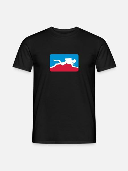 Taucher - Männer T-Shirt - Schwarz