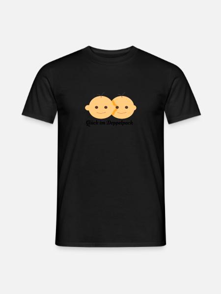 zwilling - Männer T-Shirt - Schwarz
