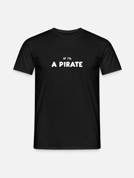 Ar I'm A Pirate - Science - Men's T-Shirt - black