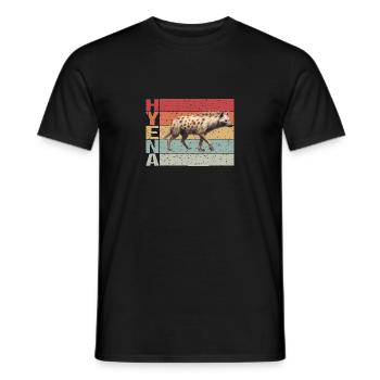 Hyena Stile retrò - T-shirt uomo - nero - Fronte - AI Model Male 178 light (178cm)