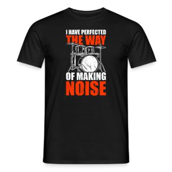 Schlagzeuger Schlagzeuger Schlagzeuger - Männer T-Shirt - Schwarz - Vorne - AI Model Male 178 light (178cm)