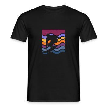 Surf Plage Surf Surf Été Amoureux de la mer - T-shirt homme - noir - Devant - AI Model Male 178 light (178cm)