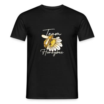 Abeilles Apiculteurs Abeilles Abeilles Amateurs de miel Amateurs de miel Amateurs de miel - T-shirt homme - noir - Devant - AI Model Male 178 light (178cm)