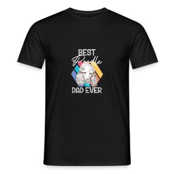 Meilleur caniche Papa Jamais Chiot Chien de compagnie - T-shirt homme - noir - Devant - AI Model Male 178 light (178cm)