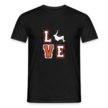 Liebe Klettern Berg Fels Bouldern Liebhaber - Männer T-Shirt - Schwarz - Vorne - AI Model Male 178 light (178cm)