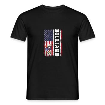 Fléchettes Drapeau américain Dartboard Bullseye Lo - T-shirt homme - noir - Devant - AI Model Male 178 light (178cm)