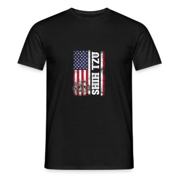 Heartbeat Chihuahua Puppy Haustier Hundeliebhaber - Männer T-Shirt - Schwarz - Vorne - AI Model Male 178 light (178cm)