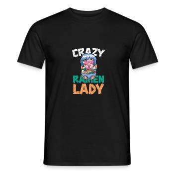 Lustige Ramen Lebensmittel Nudeln Japanisch Anime - Männer T-Shirt - Schwarz - Vorne - AI Model Male 178 light (178cm)