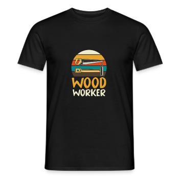 Lustige Schreiner Handwerker Werkzeug Spaß Liebhab - Männer T-Shirt - Schwarz - Vorne - AI Model Male 178 light (178cm)