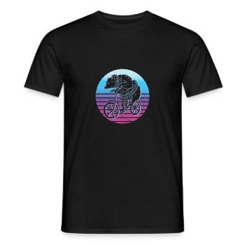 Funny Bike Cycling Bike Biker Bmx Fun Lie - Men's T-Shirt - black - Front - AI Model Male 178 light (178cm)