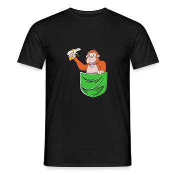 Orang-outan - T-shirt homme - noir - Devant - AI Model Male 178 light (178cm)