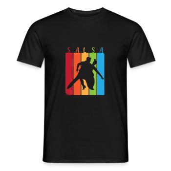 Salsa Dancer Dancer - Men's T-Shirt - black - Front - AI Model Male 178 light (178cm)