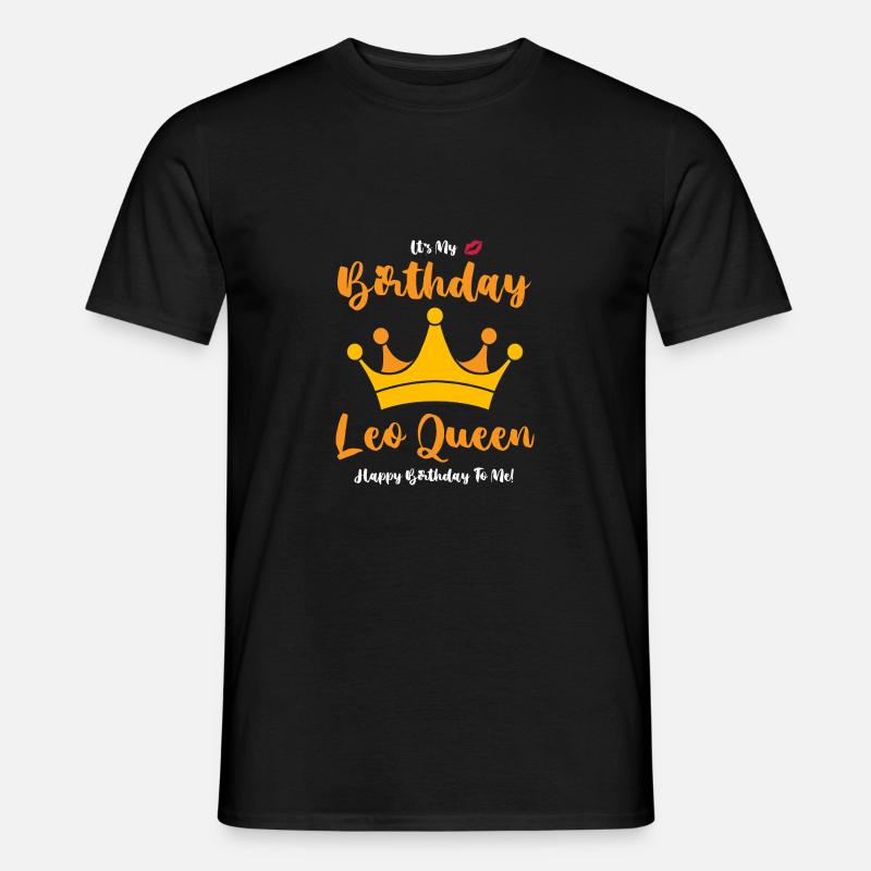 Sternzeichen Löwe - Männer T-Shirt - Schwarz