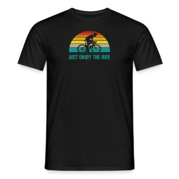 just enjoy the ride - T-shirt homme - noir - Devant - AI Model Male 178 light (178cm)