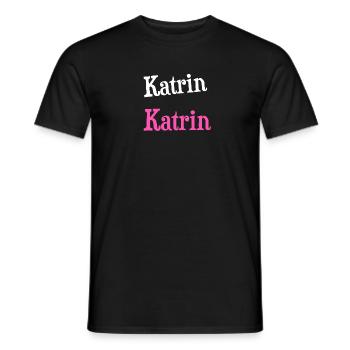 Katrin - Männer T-Shirt - Schwarz - Vorne - AI Model Male 178 light (178cm)